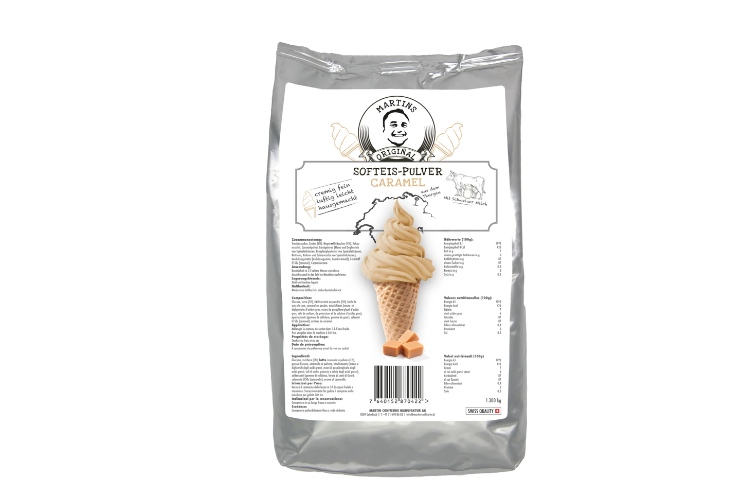 Softeispulver-Caramel